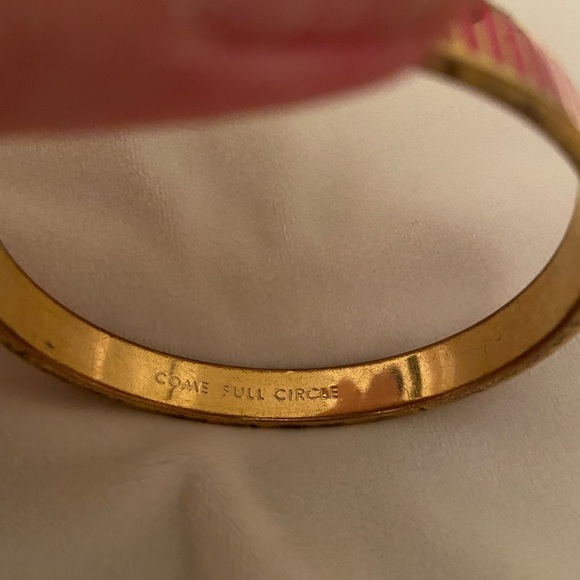 Kate spade come full circle pink and gold bracelet - Picture 3 of 4